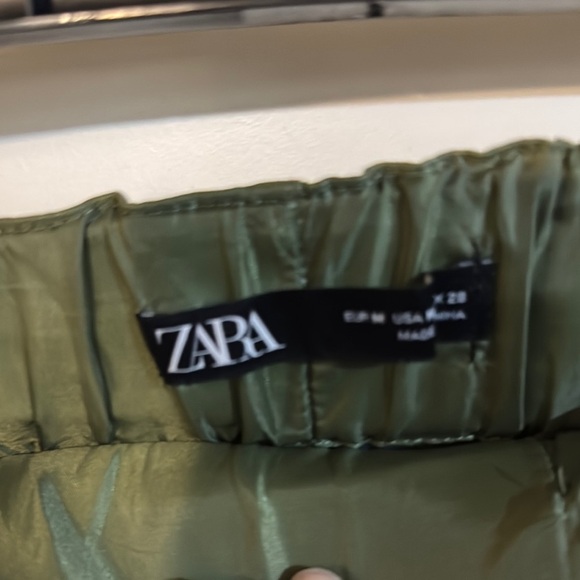 Zara Green Mini Pencil Skirt Casual - Picture 2 of 4